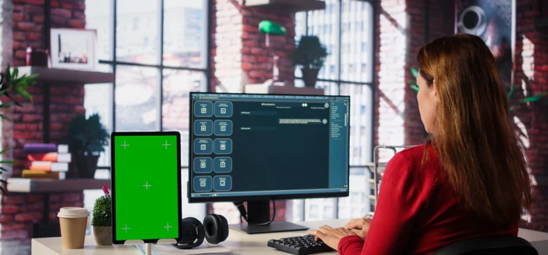 Extron device monitoring dashboard showing real-time AV system status and performance metrics